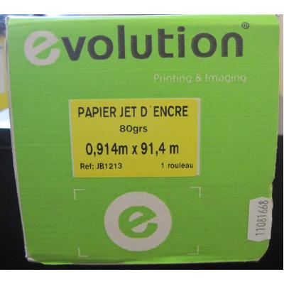 Papier Jet d'encre Evolution 80 gr 0,914 m x 91,4 