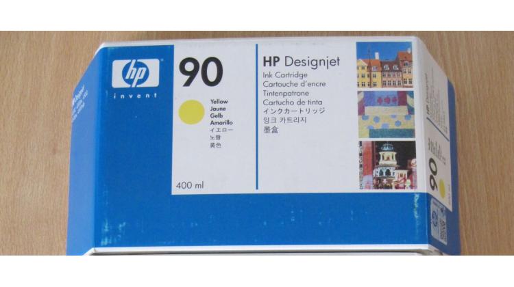 Cartouche d'encre HP 90 Jaune 400 ml - C5065A