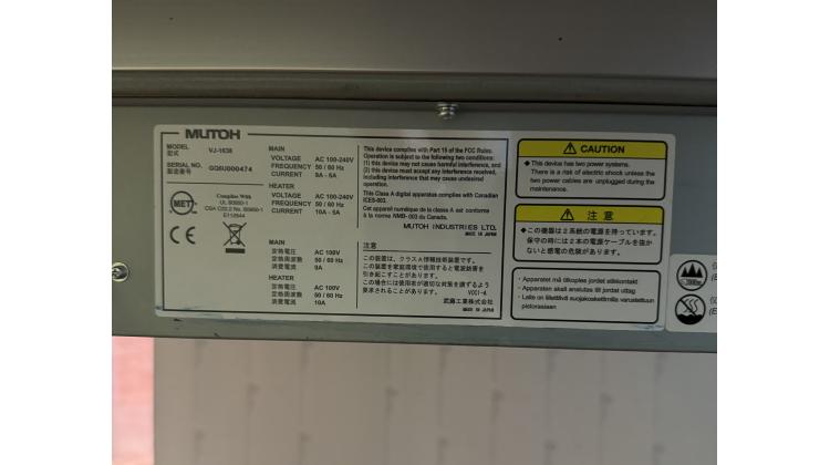 Mutoh 1638 double têtes - Mild solvent